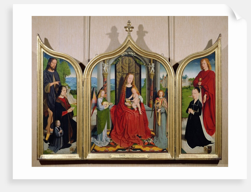 The Triptych of the Sedano Family, c.1495-98 by Gerard David