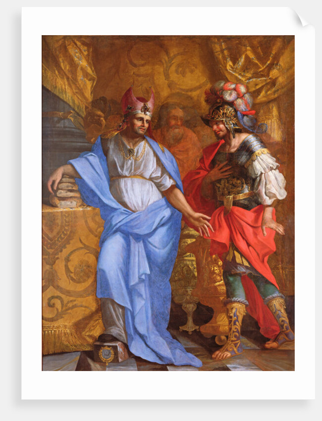 Meeting between Abraham and Melchizedek by French School