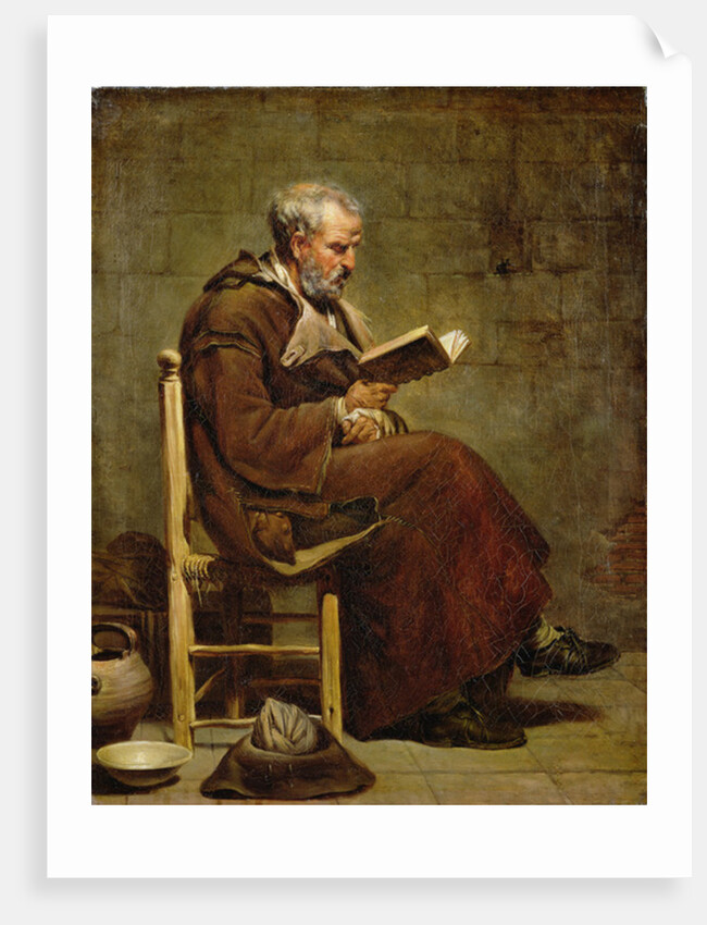 A Seated Old Man Reading, before 1797 by Jacques Henri Sablet