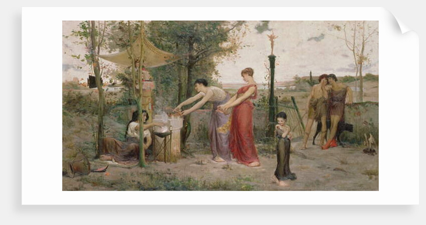 Sacrificing Dolls, 1871 by Luc-Oliver Merson