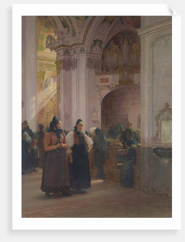 The End of Mass in Einsiedeln by Albert Pierre Dawant