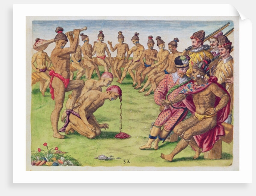 How a Sentry was Treated for Negligence by Jacques Le Moyne