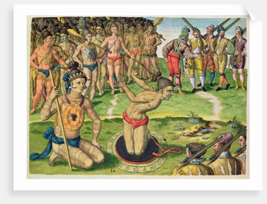 Consulting a Sorcerer by Jacques Le Moyne