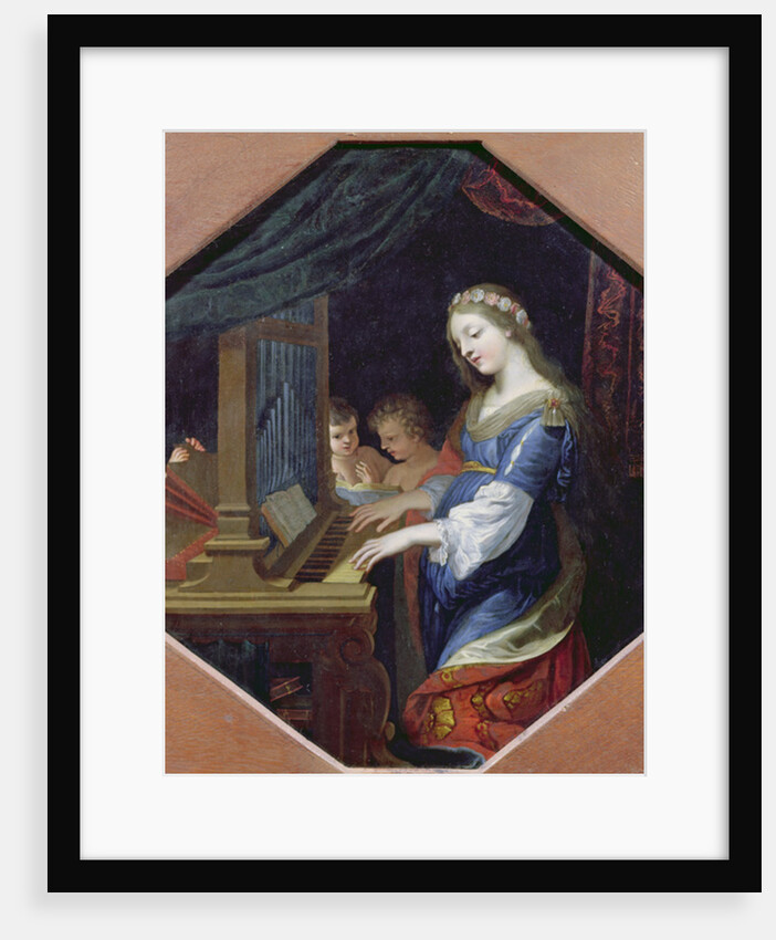 St. Cecilia Playing the Organ by Jacques Stella