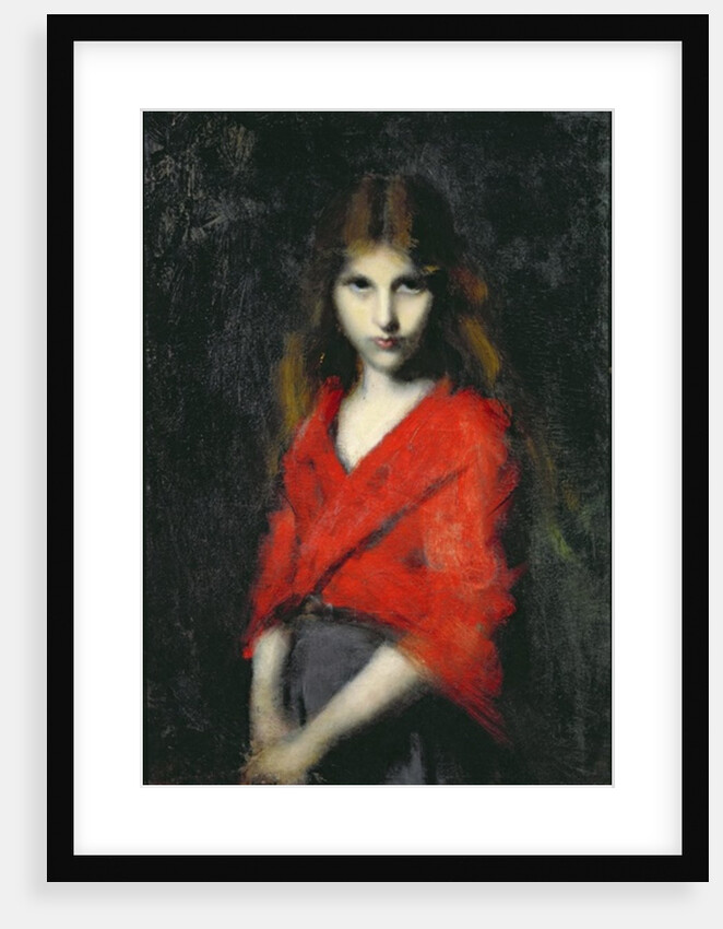 Portrait of a Young Girl, The Shiverer by Jean-Jacques Henner