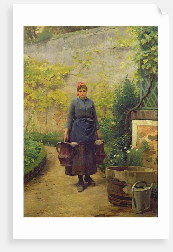 Woman with Watering Cans by Louis Emile Adan