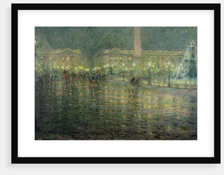 Place de la Concorde, c.1909 by Henri Eugene Augustin Le Sidaner