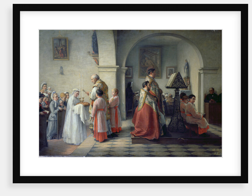 Blessing the Bread, 1879 by Francois Archange Joseph Bodin