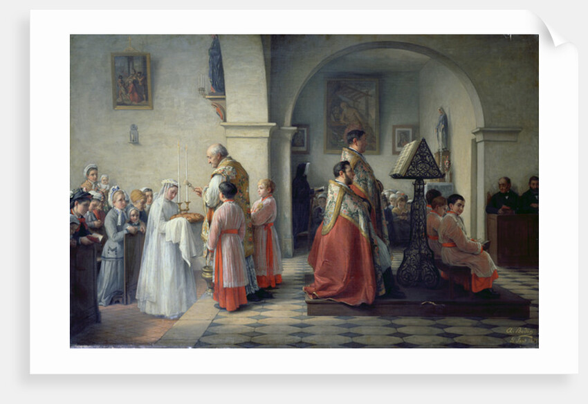 Blessing the Bread, 1879 by Francois Archange Joseph Bodin