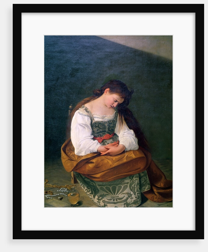 The Penitent Mary Magdalene, 1596-97 by Michelangelo Merisi da Caravaggio