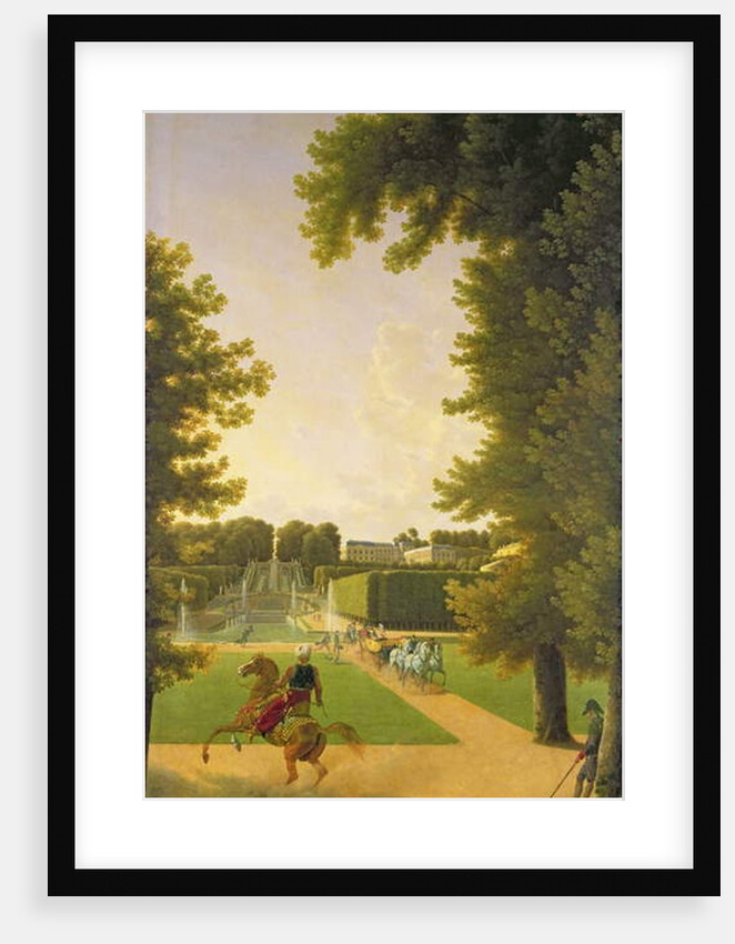 Promenade of Napoleon I and Marie-Louise in the Parc de Saint-Cloud in 1810 by Jean and Vernet Antoine Bidauld