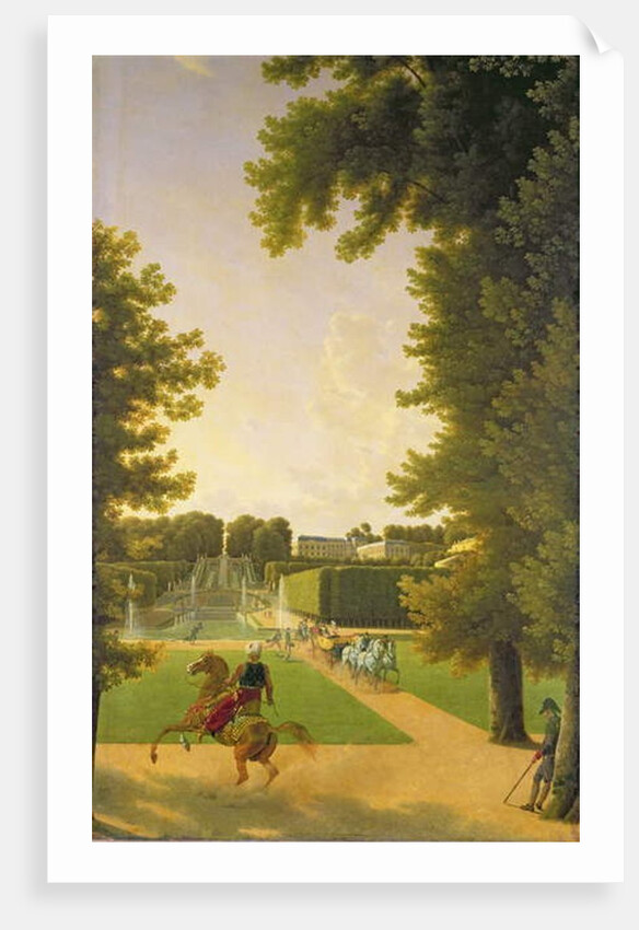 Promenade of Napoleon I and Marie-Louise in the Parc de Saint-Cloud in 1810 by Jean and Vernet Antoine Bidauld