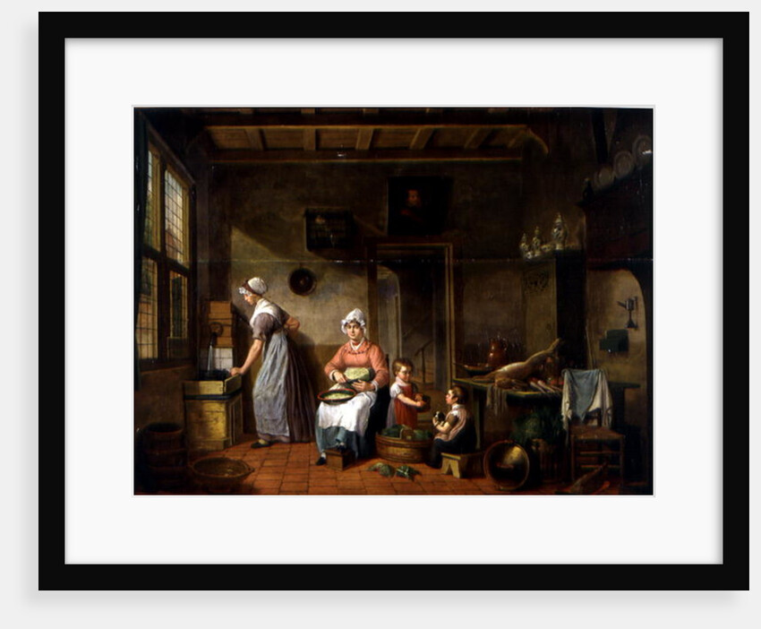 Kitchen Interior, 1820 by Cornelis van Cuylenburg