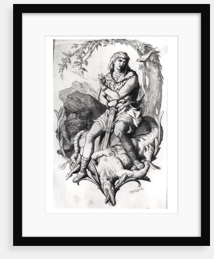 Siegfried and the Dragon with the Magic Bird by C. Burger