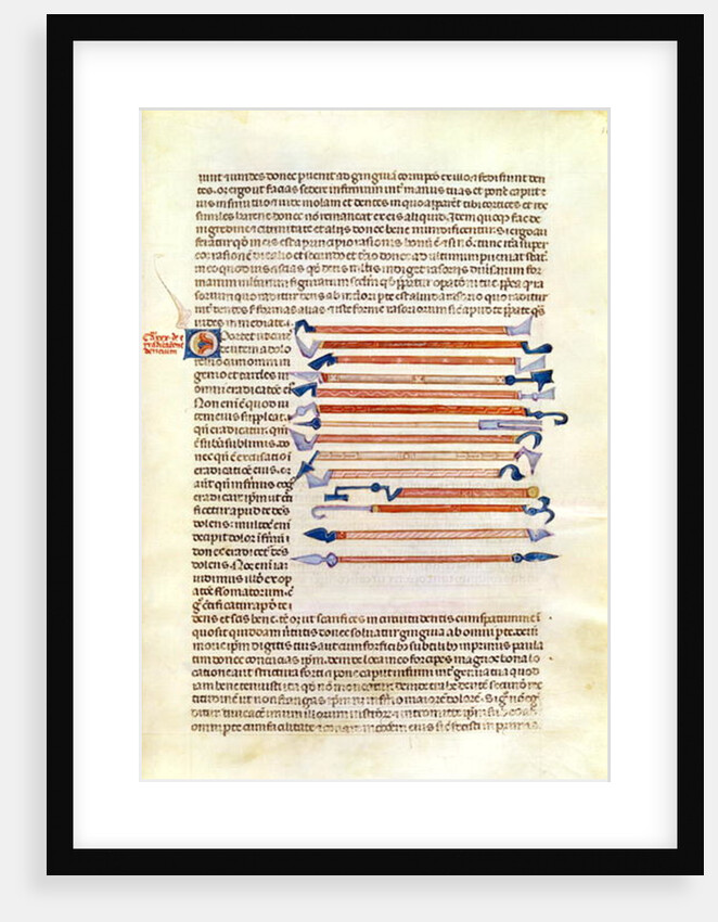 Ms 89 Ter fol.115 Surgical instruments from a treatise by Abul Qasim Kalaf ibn al-Abbas al Zahrawi by French School