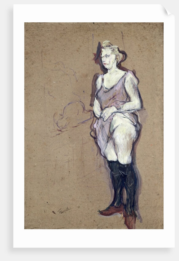 The Medical Inspection: Blonde Prostitute, 1894 by Henri de Toulouse-Lautrec