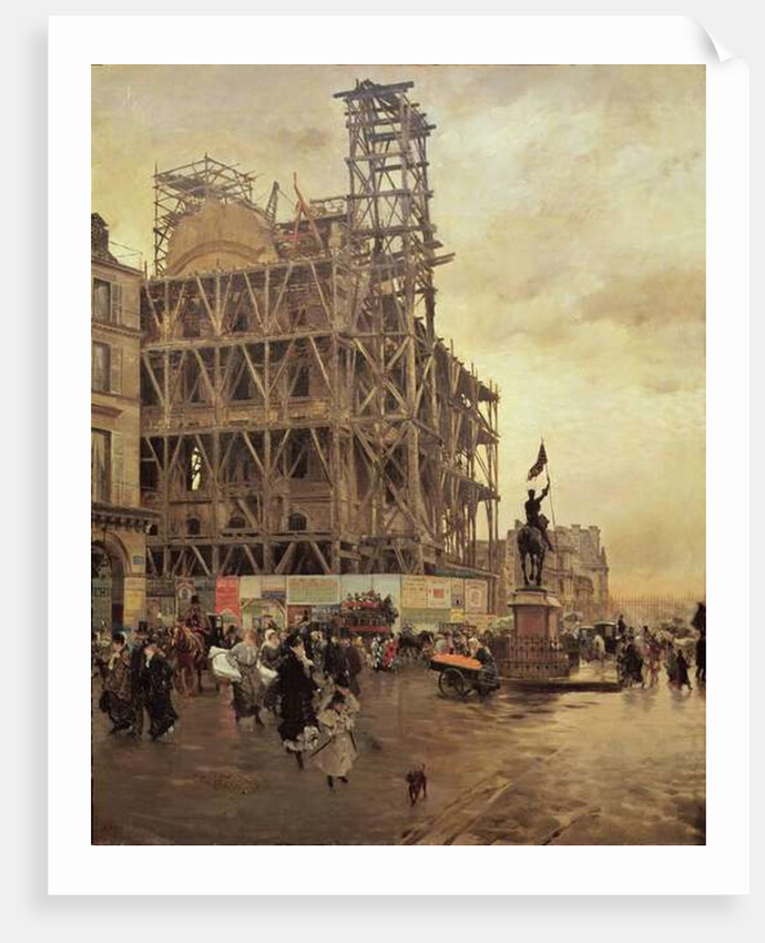 The Place des Pyramides, Paris, 1875 by Giuseppe or Joseph de Nittis