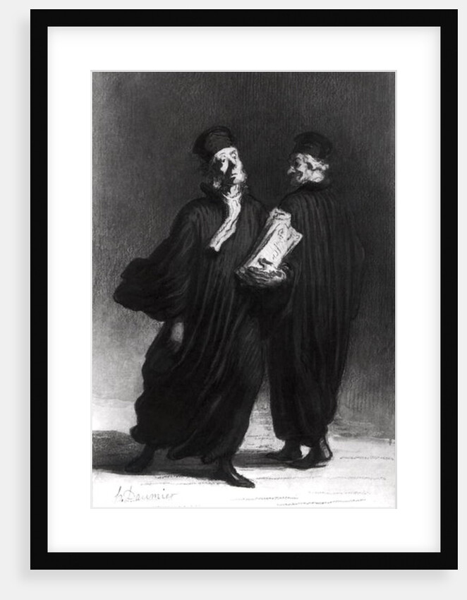 Two Lawyers by Honore Daumier