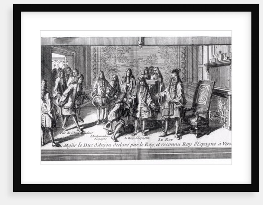 Philippe de France Duke of Anjou, recognised as King of Spain by Louis XIV King of France, 16th September 1700, at Versailles by French School