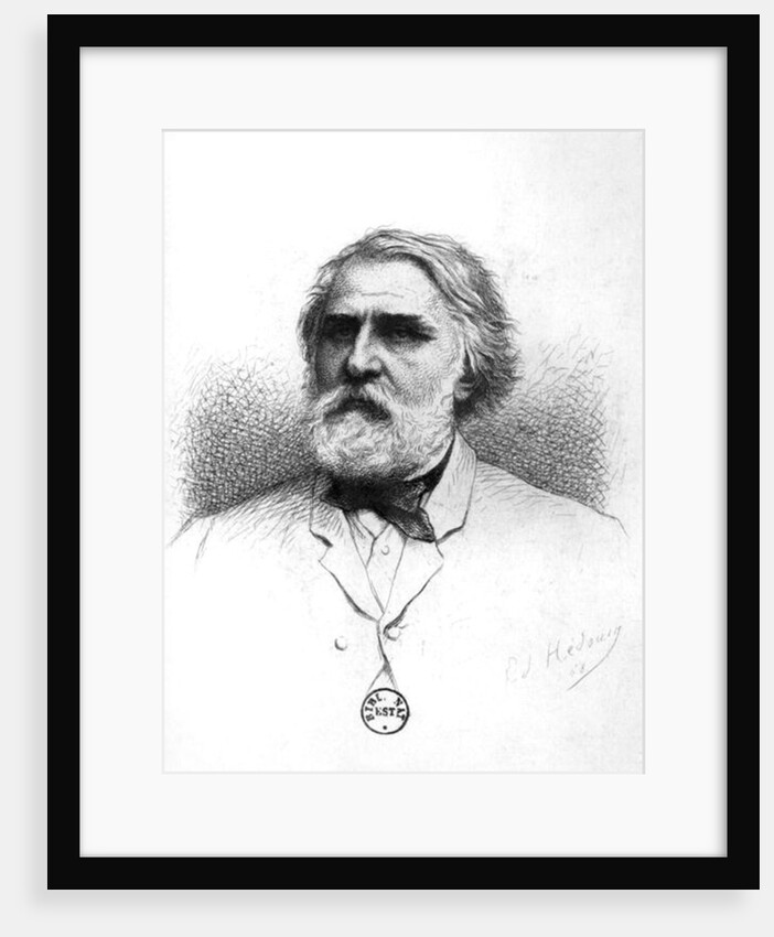 Portrait of Ivan Turgenev by Pierre Edmond Alexandre Hedouin