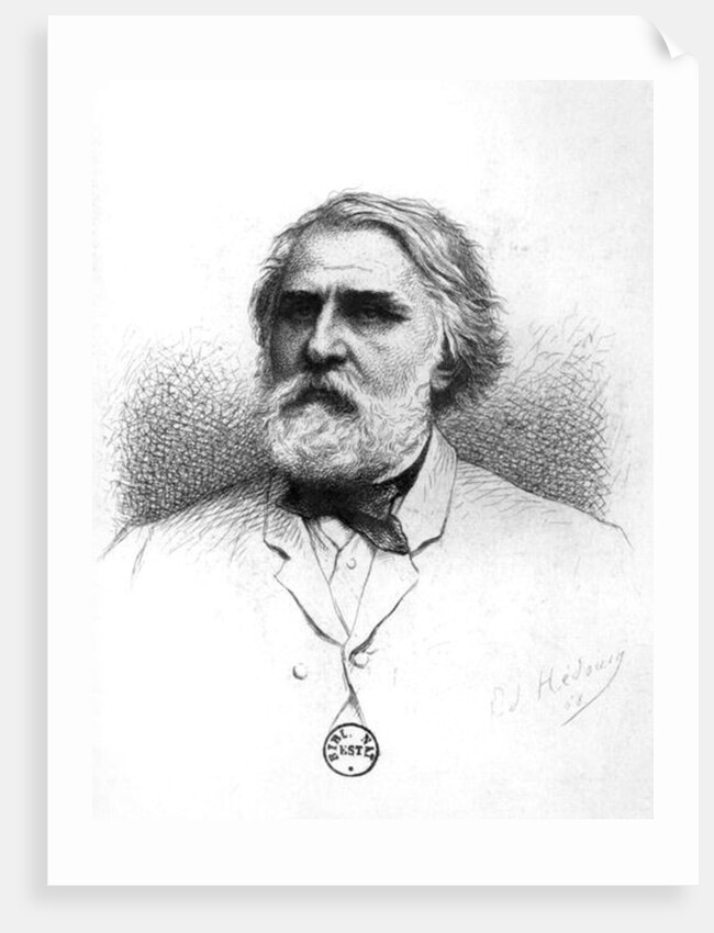 Portrait of Ivan Turgenev by Pierre Edmond Alexandre Hedouin