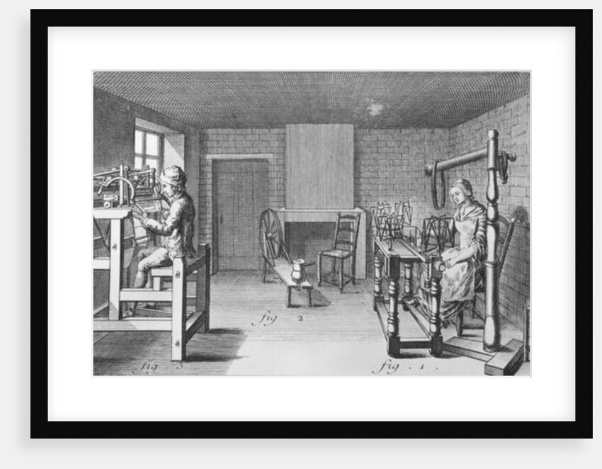 Loom for weaving stockings by French School