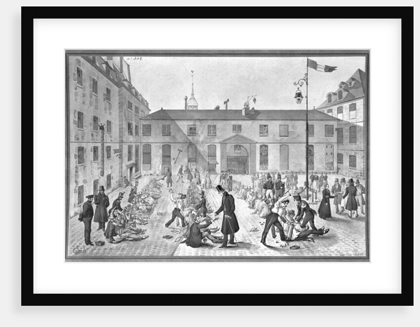 Shackling the convicts at Bicetre by Gabriel Cloquemin