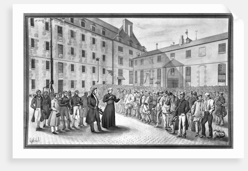 Ceremony before the departure of the convicts by Gabriel Cloquemin