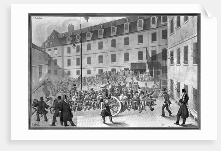 Arrival of the convicts at Bicetre by Gabriel Cloquemin