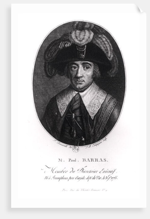 Paul Francois Jean Nicolas Vicomte de Barras by Francois Bonneville