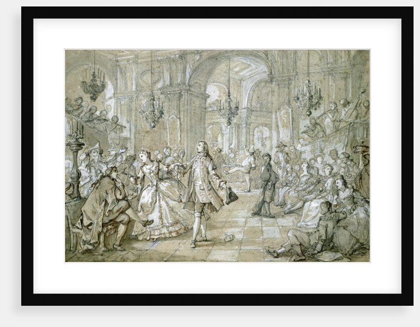 A Masquerade Ball by Charles Joseph Natoire