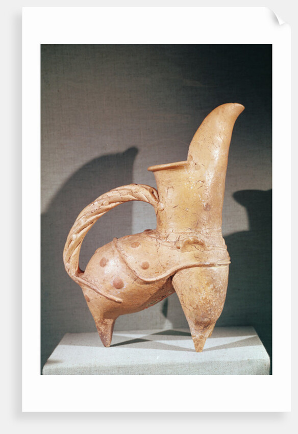 White pottery 'kuei' tripod jug by School Chinese