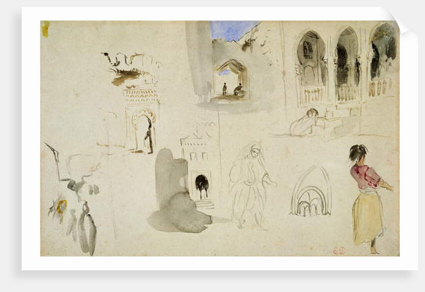 The Kasbah, Tangier by Ferdinand Victor Eugene Delacroix