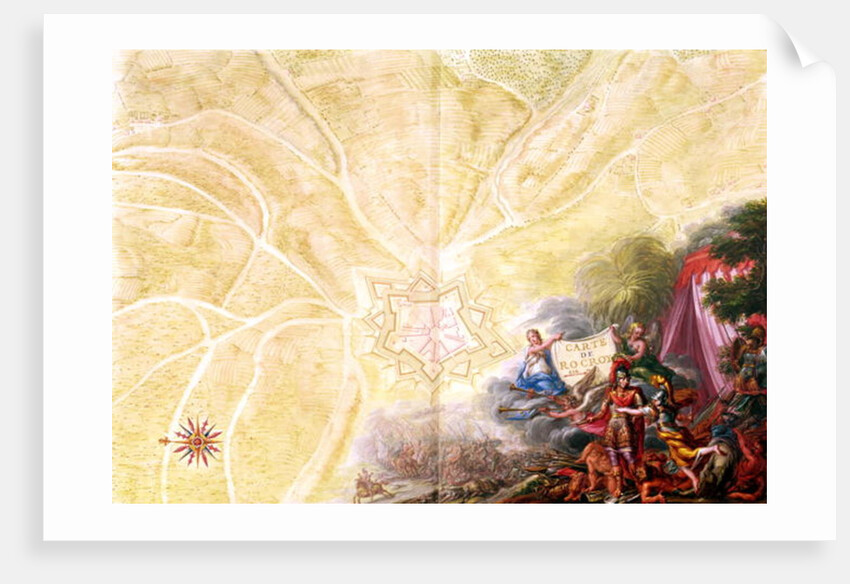 Ms 988 Tome 3 fol.14 Map of Rocroi by Sebastien Le Prestre de Vauban