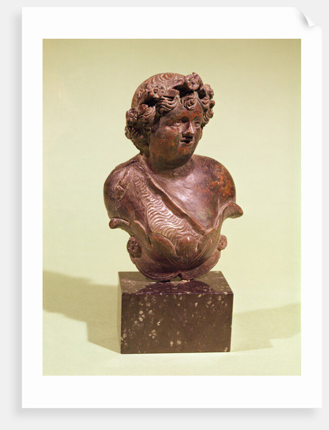 Bust of Bacchus, ornament from a bed by Roman Roman