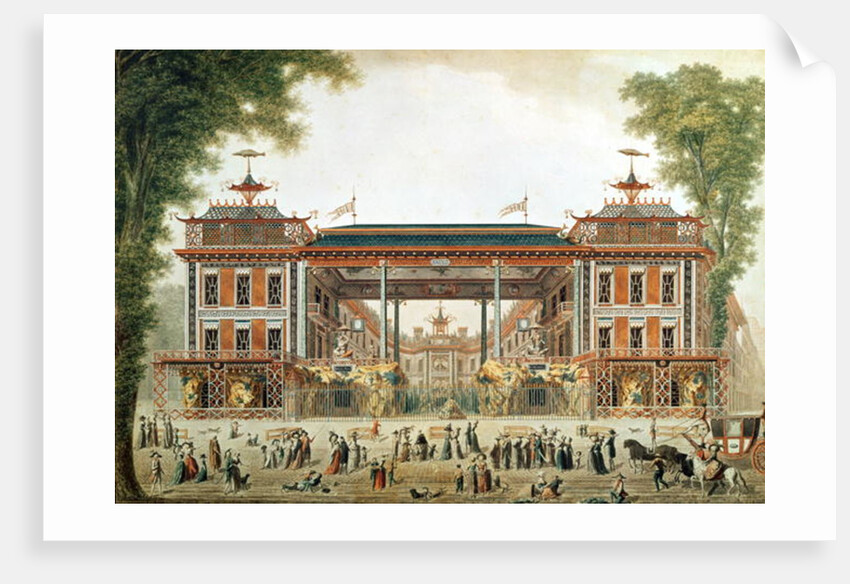 The Chinese Baths in Paris, established by Lenoir by French School