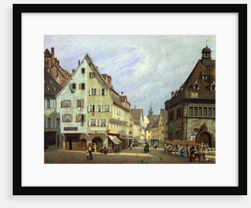 Place du Marche-aux-Fruits, Colmar, 1875 by Michel Hertrich
