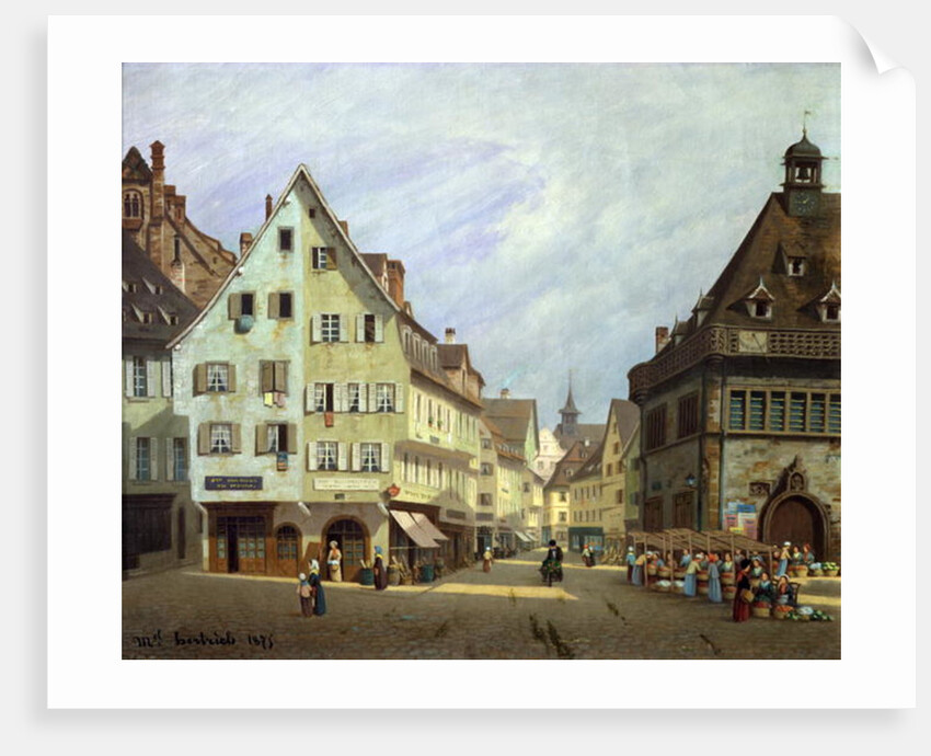 Place du Marche-aux-Fruits, Colmar, 1875 by Michel Hertrich