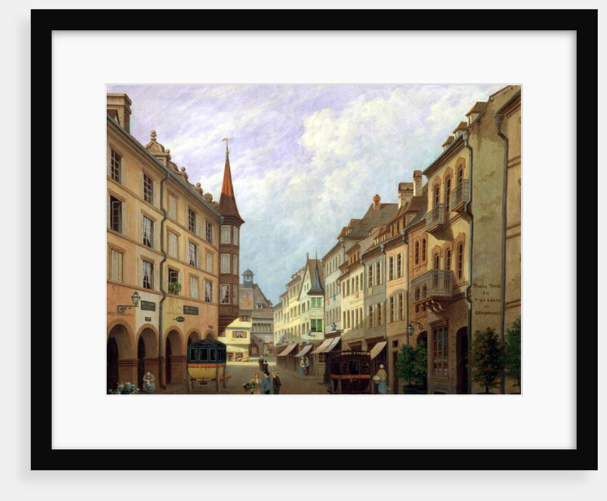 The Arcades, Grand Rue, Colmar, 1876 by Michel Hertrich