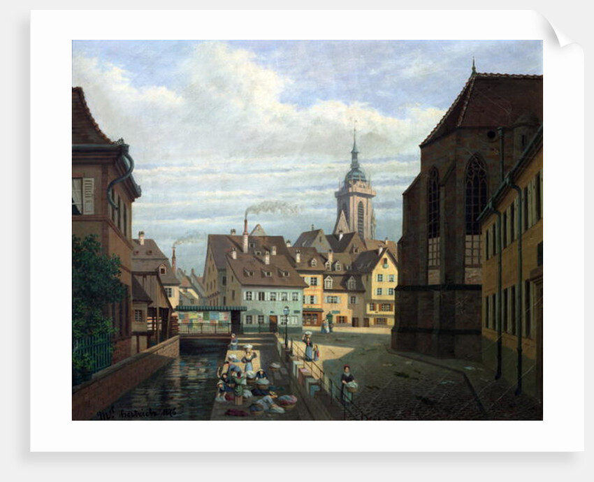 Dominicans Square, Colmar, 1876 by Michel Hertrich