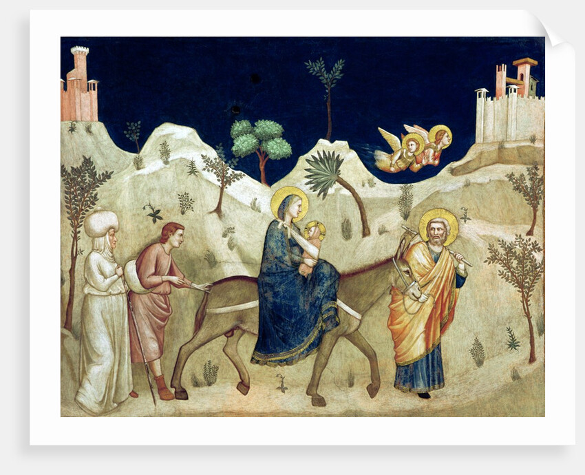 The Flight into Egypt, c.1305 by Ambrogio Bondone Giotto