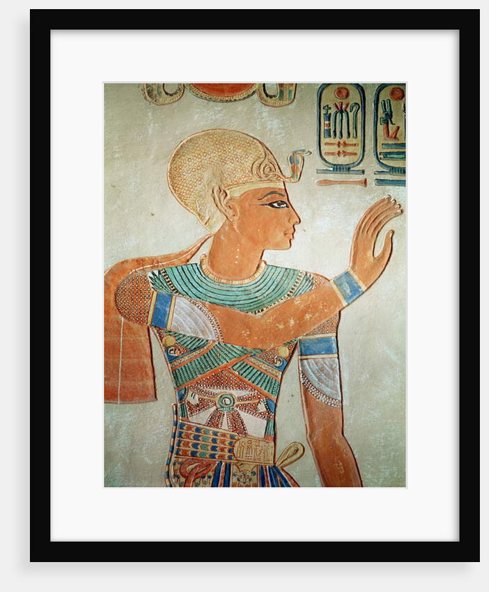Portrait of Ramesses III from the Tomb of Amen-Her-Khepshef, New Kingdom by Egyptian 19th Dynasty