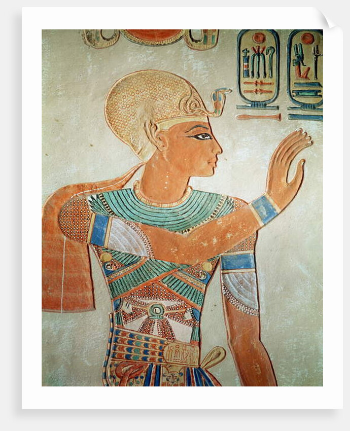 Portrait of Ramesses III from the Tomb of Amen-Her-Khepshef, New Kingdom by Egyptian 19th Dynasty