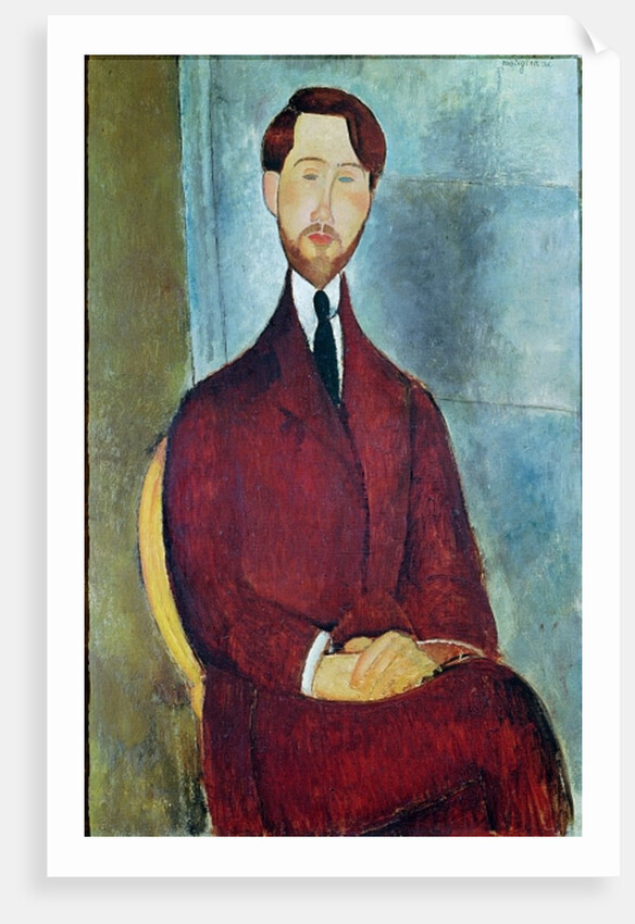 Leopold Zborowski, 1917 by Amedeo Modigliani