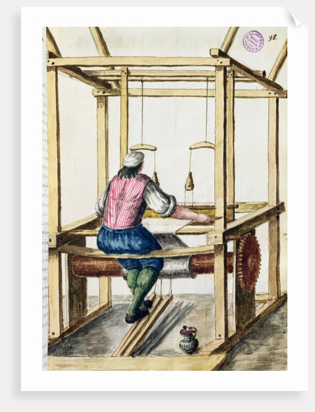 A Venetian Weaver by Jan van Grevenbroeck
