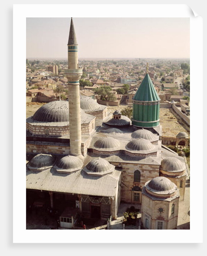 Aerial view of the Mevlana Tekke Konya, Turkey by Anonymous