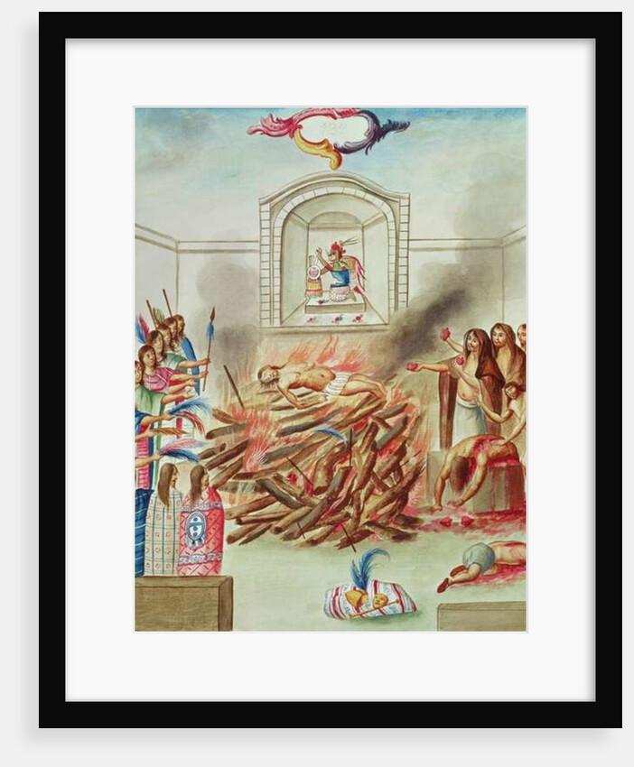 Tome 3 fol.132, A Human Sacrifice by Diego Garcia Panes y Avellan