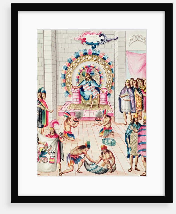 Tome 3 fol.129, Offerings to the King by Diego Garcia Panes y Avellan