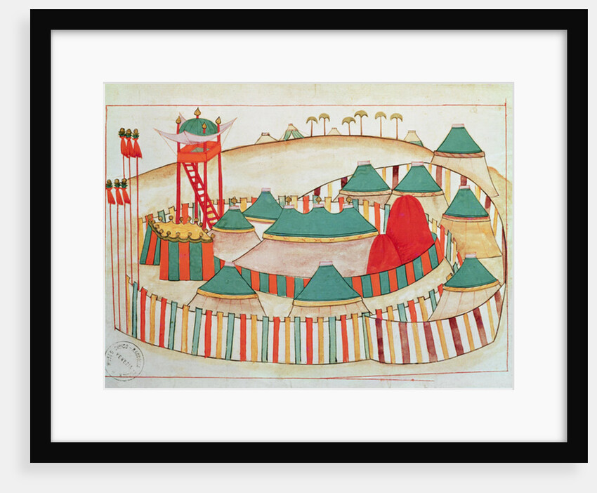 Ms 1671 The Imperial Camp, c.1580 by Islamic School