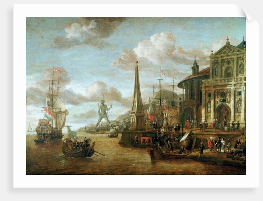 The Port of Rhodes by Abraham Storck